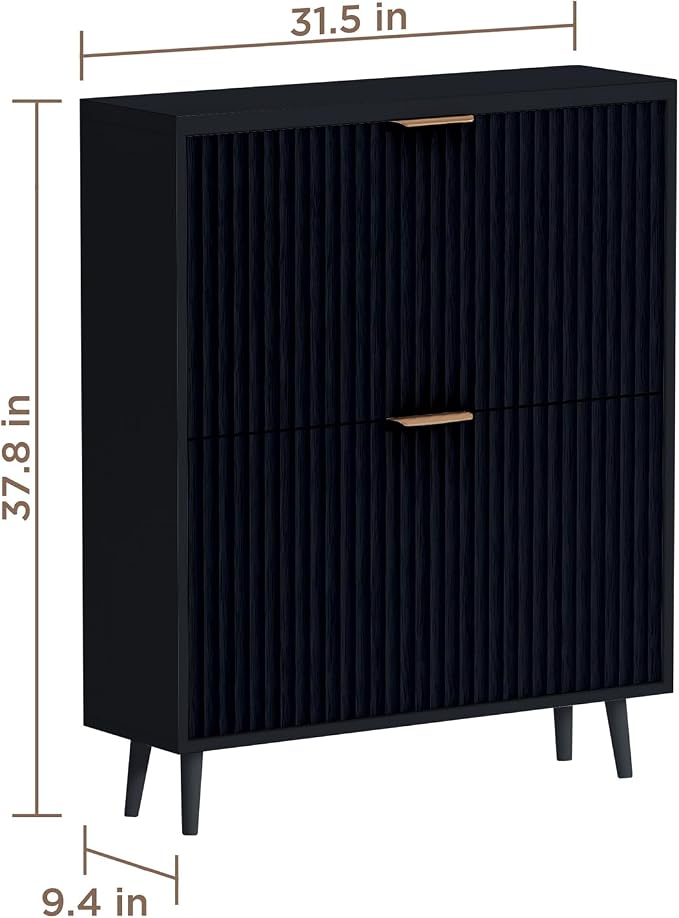 Shoe Cabinet Storage, Modern Freestanding Organizer - Image 2