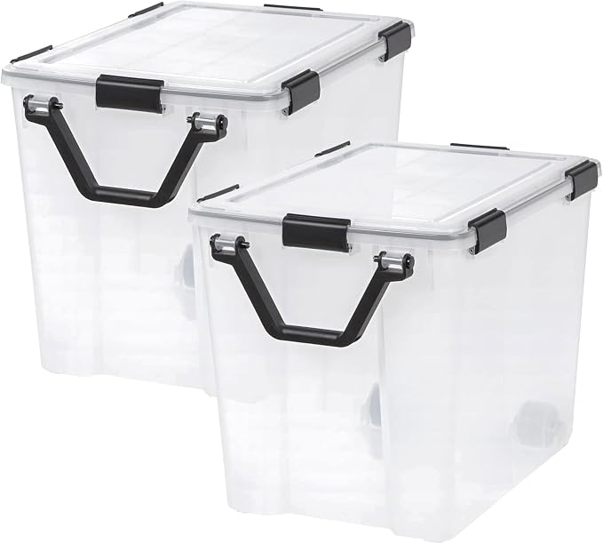 IRIS USA WeatherPro 103 Qt Storage Bins - Image 2