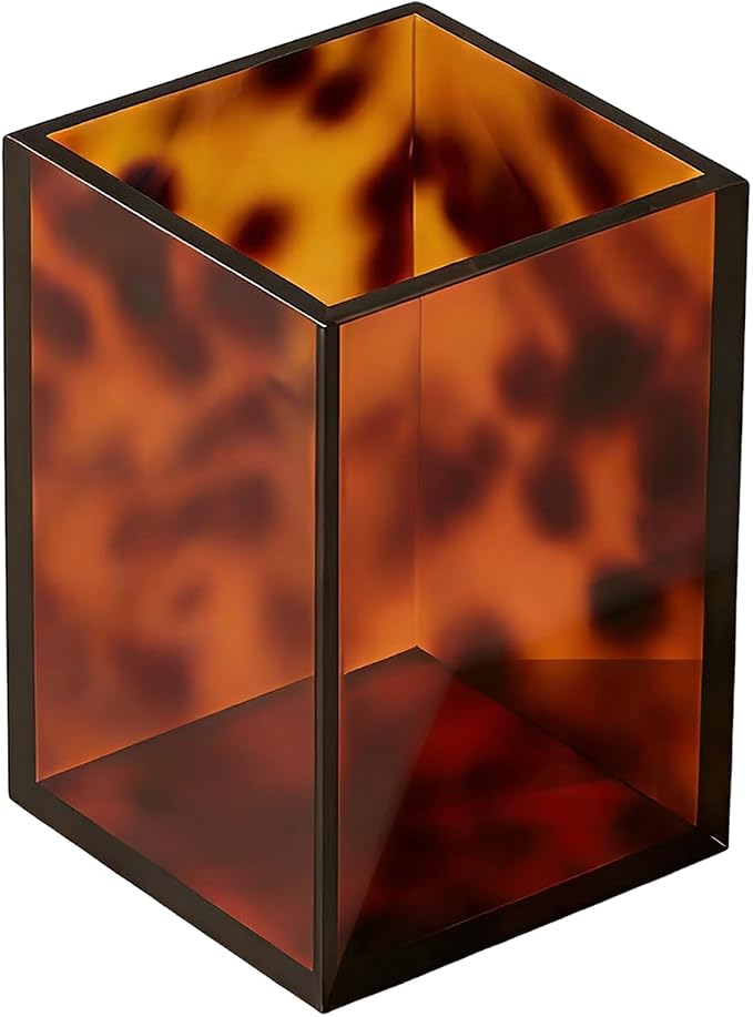 Toiletry Caddy - Resin Leopard Print Shelf Organizer, Grip Base Cosmetic Holder - Image 6