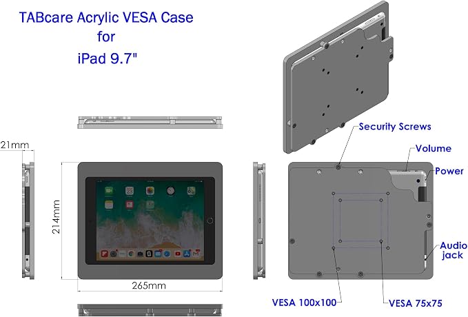 TABcare Anti-Theft Acrylic VESA Enclosure - Image 3
