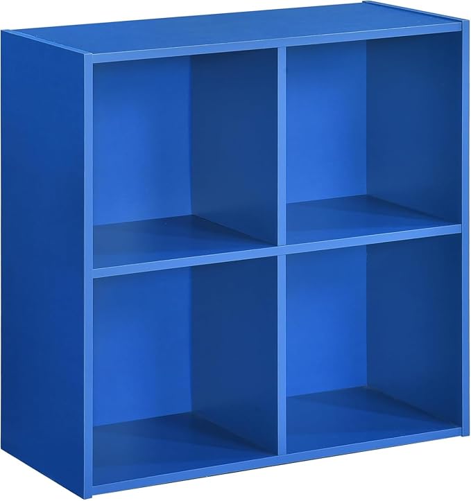 KB Designs - Blue 4 Cube Storage Organizer Book Shelf, Toy Storage Organizer - Image 4