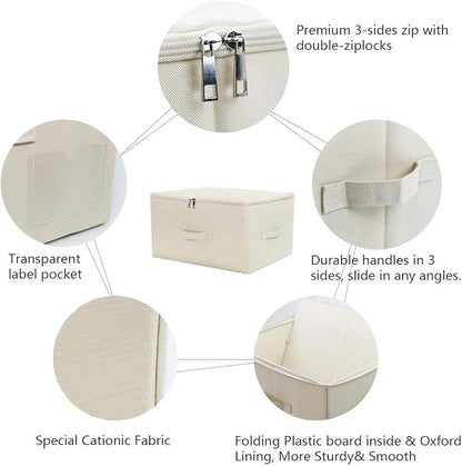 iwill CREATE PRO 3-Pack Beige Folding Storage Boxes - Image 4