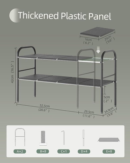 NETEL 2 Pack Under Sink Organizers and Storage, Expandable Under Cabinet - Image 3