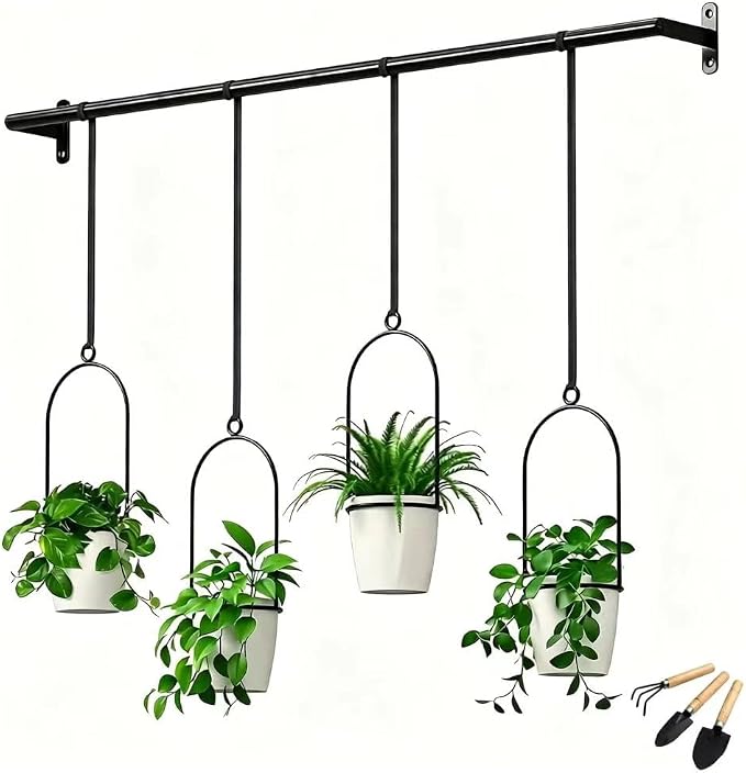 1set Metal Adjustable Hanging Planters by BLUEAYE
