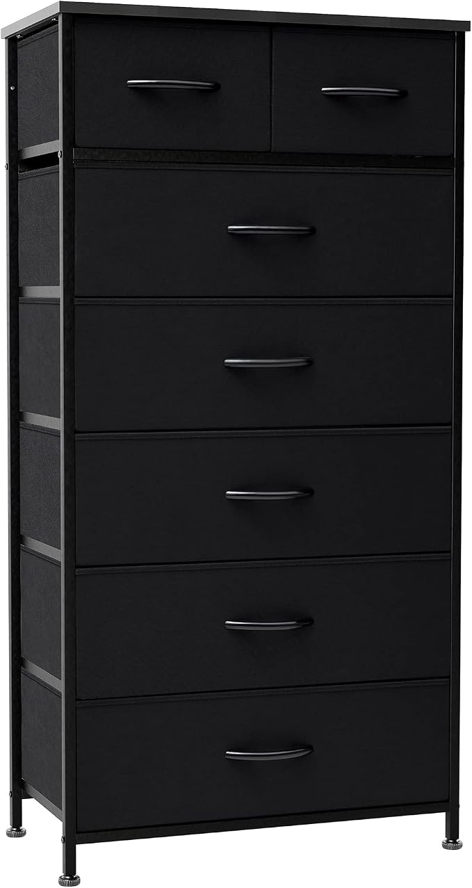 Fabric Dresser with 7 Drawers, Vertical Storage Tower by CrestliveProducts