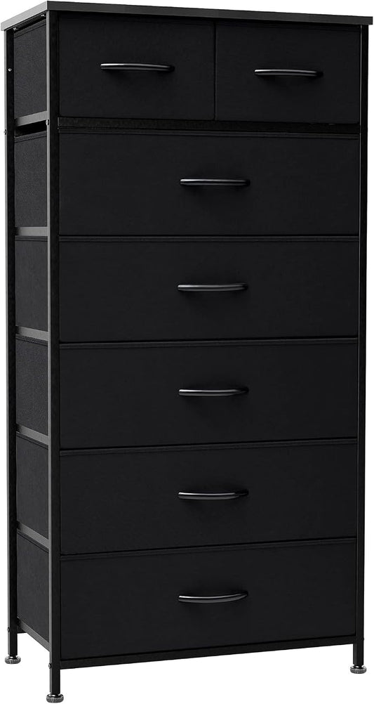Fabric Dresser with 7 Drawers, Vertical Storage Tower by CrestliveProducts