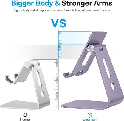 OMOTON Adjustable Tablet Stand for Desk, Upgraded Longer Arms for Greater - Image 3