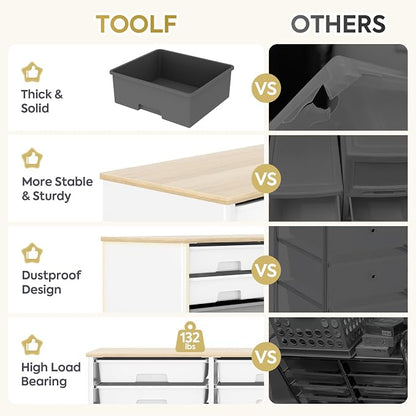 TOOLF 12 Drawers Storage Cabinet - Image 6