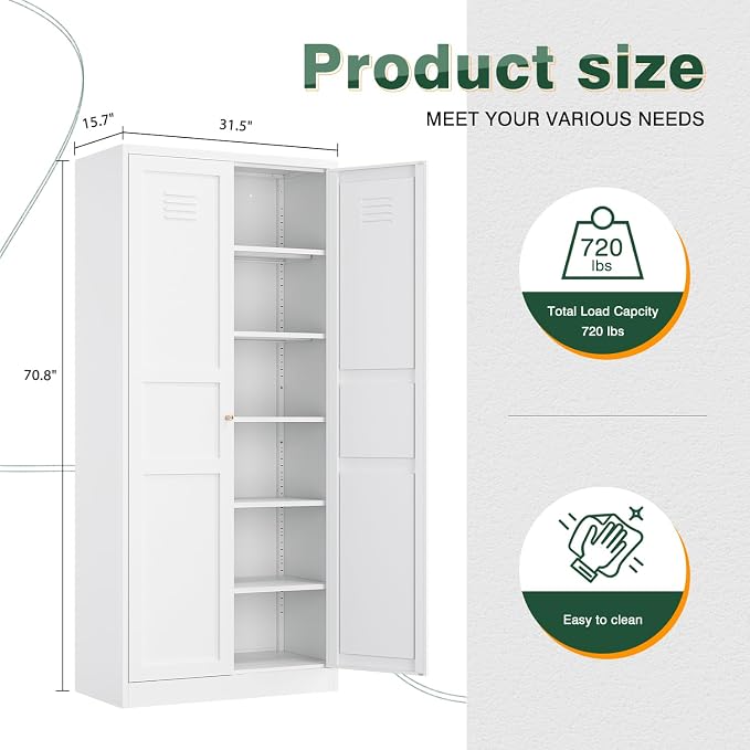 Letaya White Storage Cabinet - Image 2