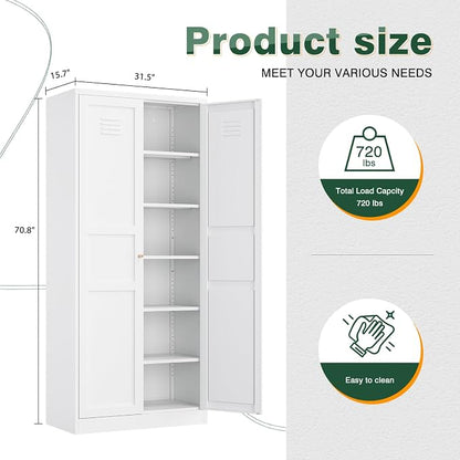 Letaya White Storage Cabinet - Image 2