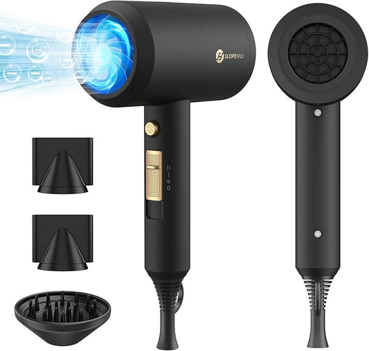 slopehill Professional Ionic Hair Dryer, Powerful 1800W Fast Drying Low Noise by slopehill