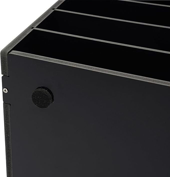 12 Compartments Literature Organizer, Desktop File Sorter Mail Center Paper - Image 8