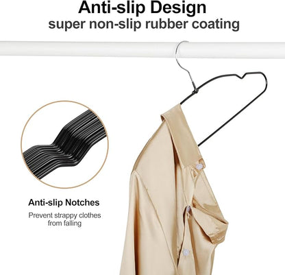 TOPIA HANGER Metal Hangers 20 Pack, Non Slip Clothes Hangers Space Saving - Image 5