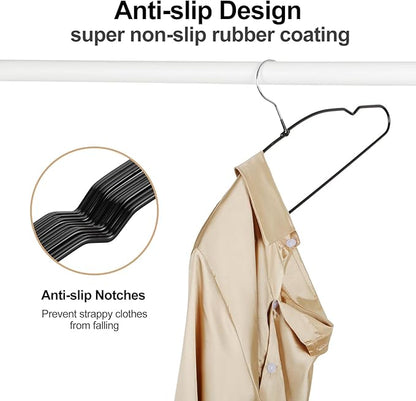 TOPIA HANGER Metal Hangers 30 Pack, Non Slip Clothes Hangers Space Saving - Image 5