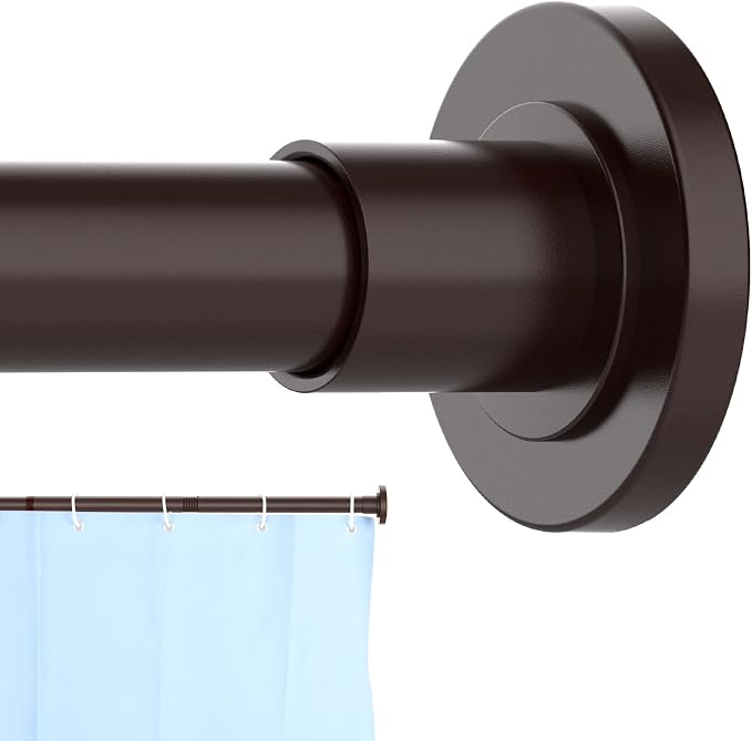 CorkLatta Bronze Shower Curtain Rod 31 to 80 Inch, 1 Inch Diameter Adjustable by CorkLatta