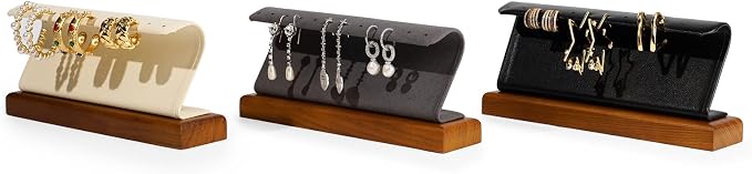 Solid Wood Jewelry Earrings Display Stand Small Jewelry Display - Image 3