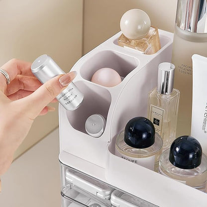 Makeup Organizer with Drawers for Vanity, Bathroom Countertop Organizer with - Image 7