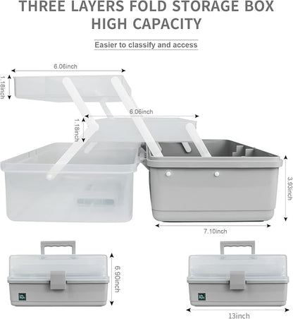 Creahaus 13 inch Art Craft Organizer Storage Box - Image 2