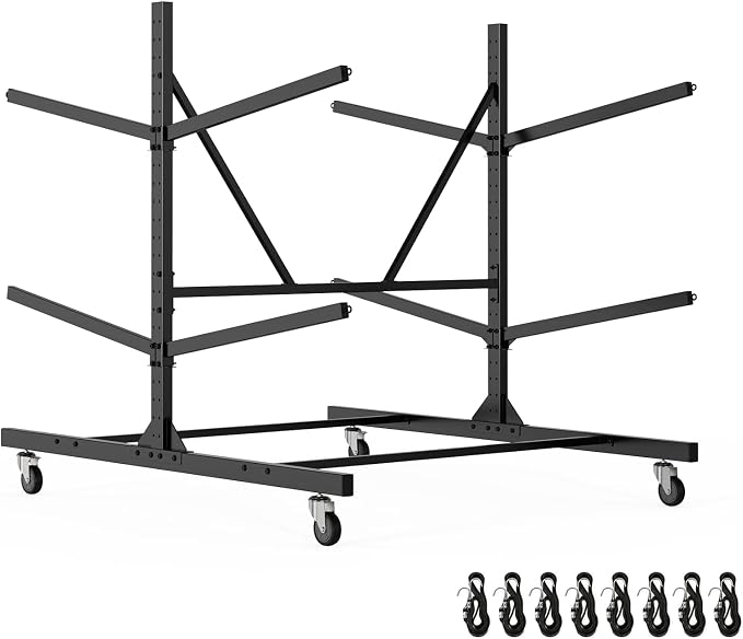 Kayak Storage Rack, Heavy Duty Freestanding Kayak Rack by LXVOOEE