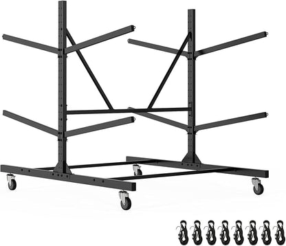 Kayak Storage Rack, Heavy Duty Freestanding Kayak Rack by LXVOOEE