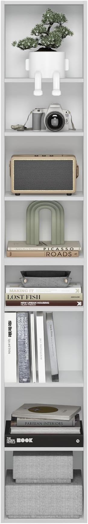 Furinno PASIR Book Shelf, 8-Tier Bookshelf, Bookcase - Image 5