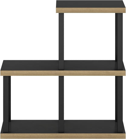 Furinno Turn-N-Tube No Tools 3-Cube Decorative Display Shelf, Americano/Black - Image 6