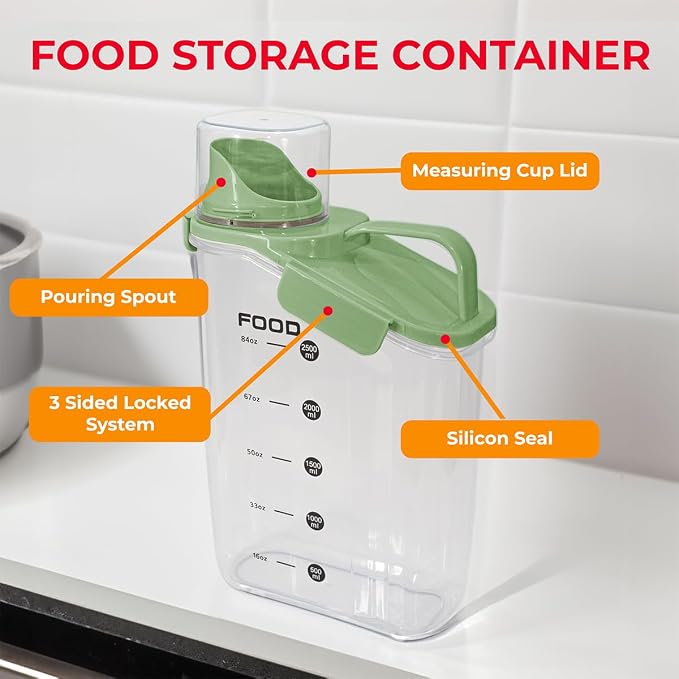 Two Pack Food & Cereal Storage Container - Image 3