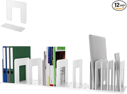 Adjustable Vertical File Sorter Sturdy Plastic Expandable Upright File Holder by LuluEasy
