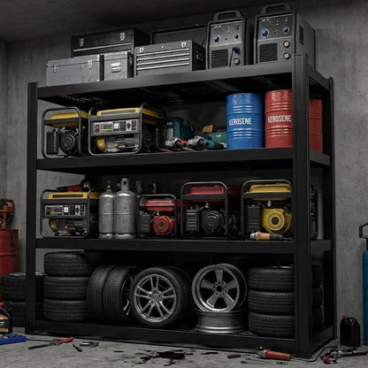 71" Wide Garage Shelving Unit, Heavy Duty Garage Storage Shelves, 8000 LBS - Image 8