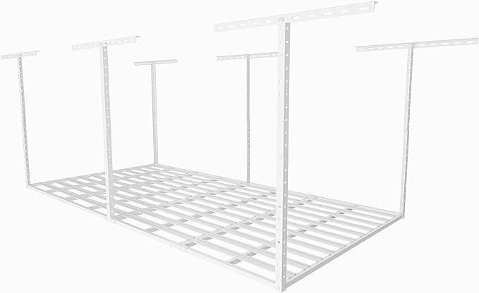 SunsGrove 4x8 Overhead Garage Storage Rack Organization, Adjustable Ceiling by SunsGrove