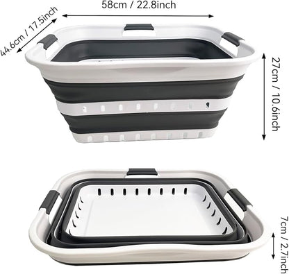 SAMMART 42L Collapsible Plastic Laundry Basket - Image 7