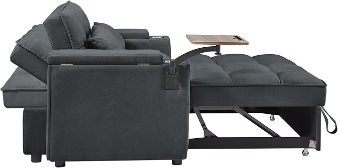 hansones 65'' 3-in-1 Folding Convertible Sofa Bed, Pullout Sofa, Modern - Image 7