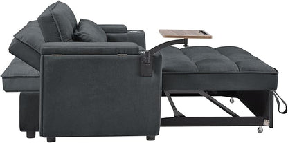 hansones 65'' 3-in-1 Folding Convertible Sofa Bed, Pullout Sofa, Modern - Image 7