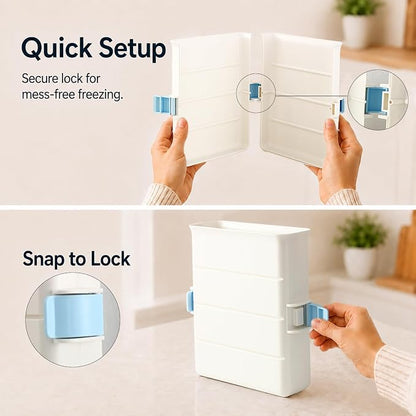 Freezer Food Block Maker, 6-Cup Freezer Bag Holder - Image 7