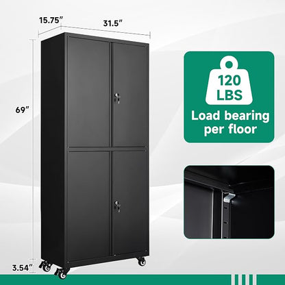 Letaya Metal Garage Storage Cabinet - Image 3
