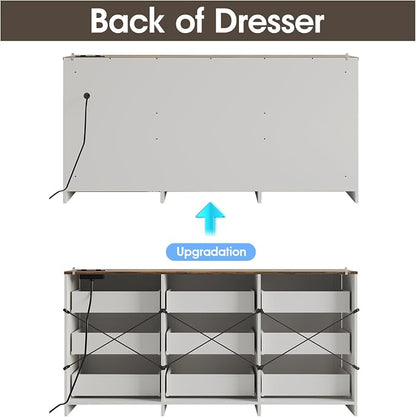 Fameill Dresser for Bedroom, 9 Drawer Wide Dresser Organizer - Image 3