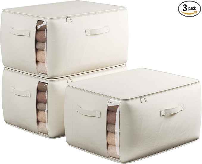Large Canvas Clothes Storage Bags by Unknown