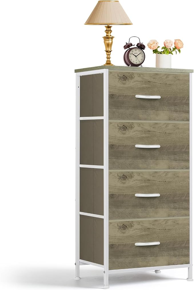 4 Drawers Dresser for Bedroom Fabric Storage Tower by SageNest