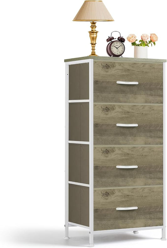 4 Drawers Dresser for Bedroom Fabric Storage Tower by SageNest