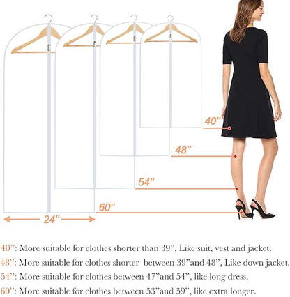 Clear Garment Bags Clothes Covers - Image 2