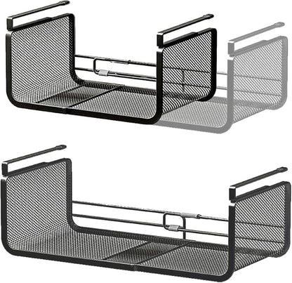 Expandable Under Shelf Basket Organizer, Under Shelf Storage, Hanging Baskets by Janebert