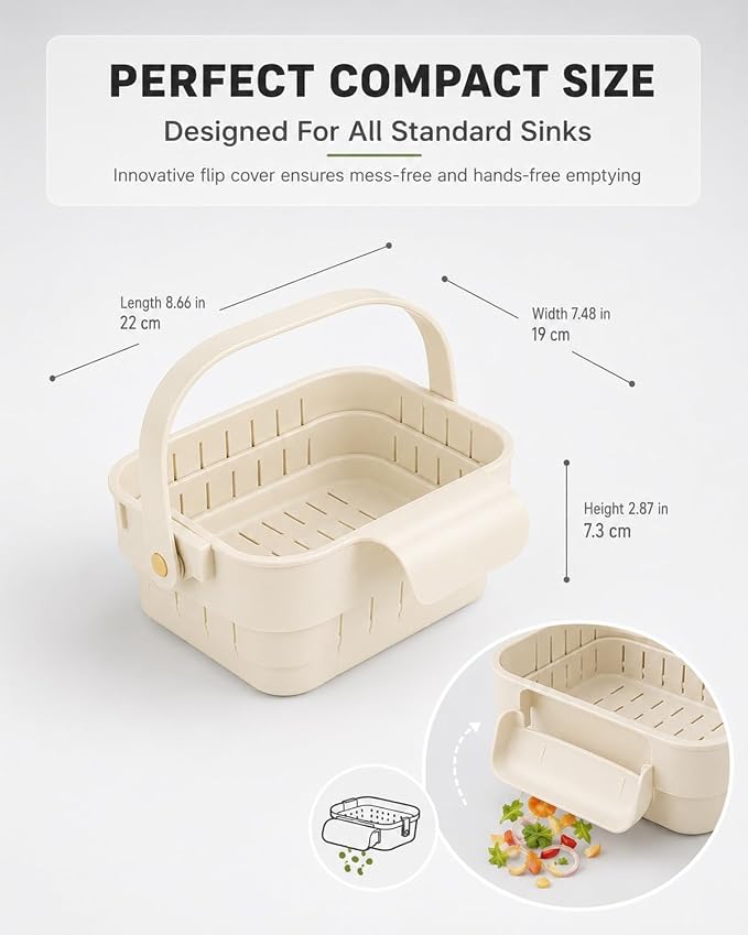 Multifunctional Foldable Hanging Sink Drain Basket Plastic Stretchable Kitchen - Image 7