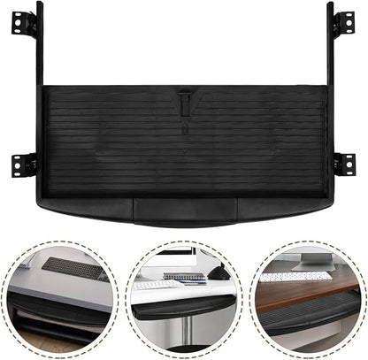 Under Desk Keyboard Tray with Adjustable Height, Ergonomic Slide-Out Keyboard - Image 7