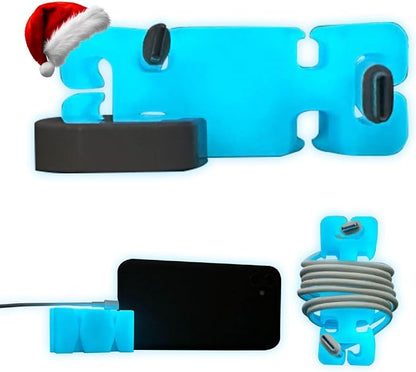 GlowBrick Stocking Stuffers for Adults Cord Management Weighted Cord Holder by CordBrick