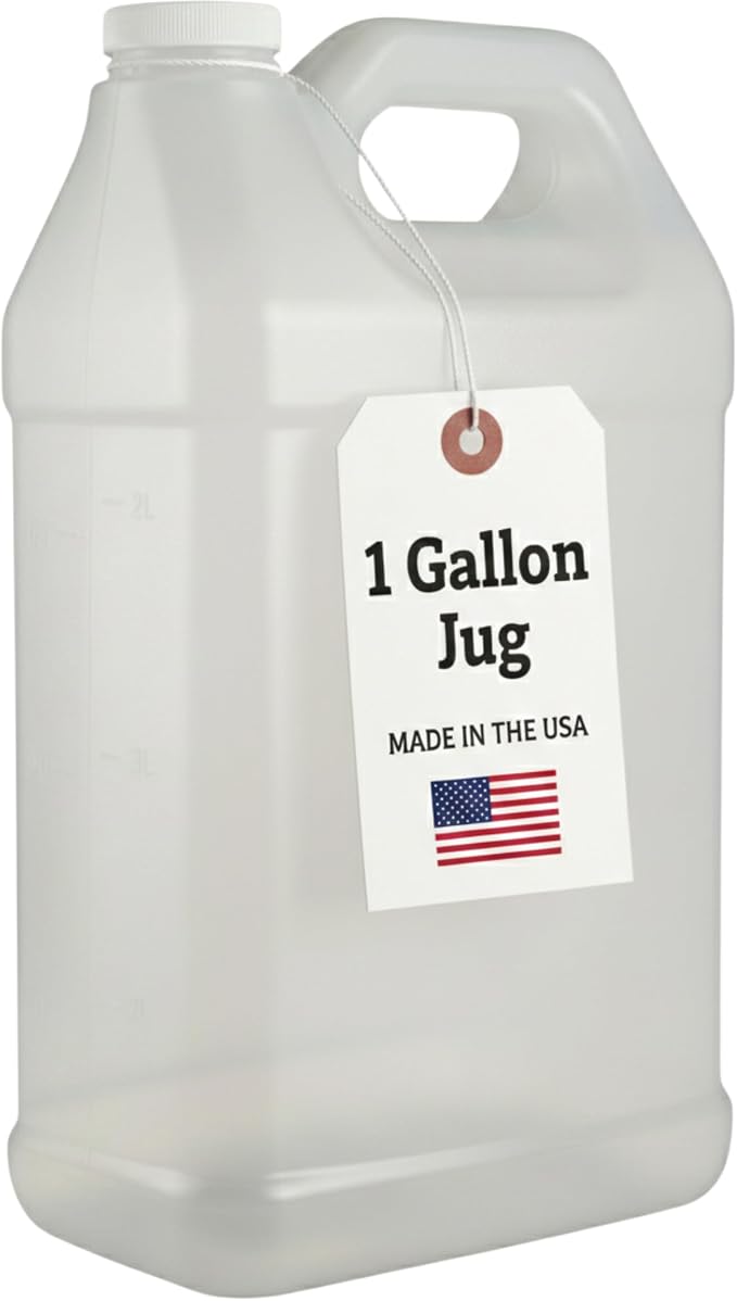 kitchentoolz 1 Gallon Jug with Lid – Heavy-Duty HDPE F-Style Plastic Jug - Image 7