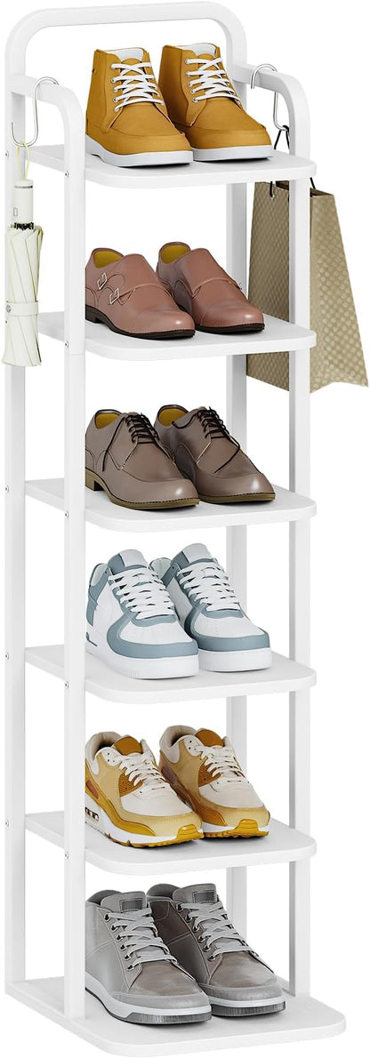 Hzuaneri 6 Tiers Vertical Shoe Rack, Narrow Shoe Tower, Tall Shoes Shelf - Image 9