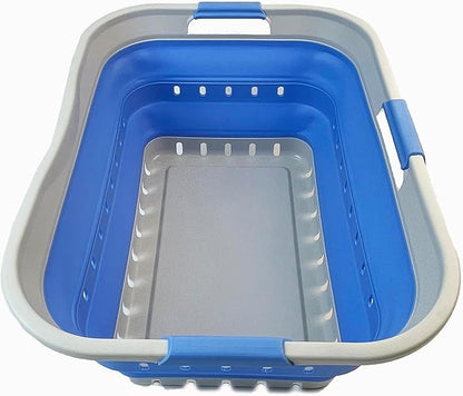 SAMMART 42L Collapsible Plastic Laundry Basket by SAMMART