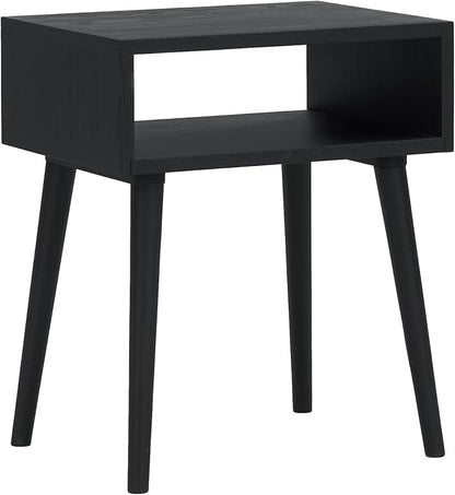 NTC Solid Oak Zoe Nightstand, Mid Century Modern Side Table Bedroom, Bedside by NTC