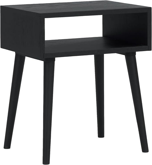 NTC Solid Oak Zoe Nightstand, Mid Century Modern Side Table Bedroom, Bedside by NTC