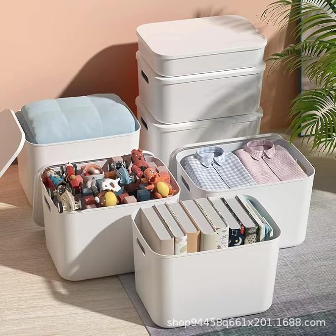 Set Of 4 Plastic Storage Bins - Image 4